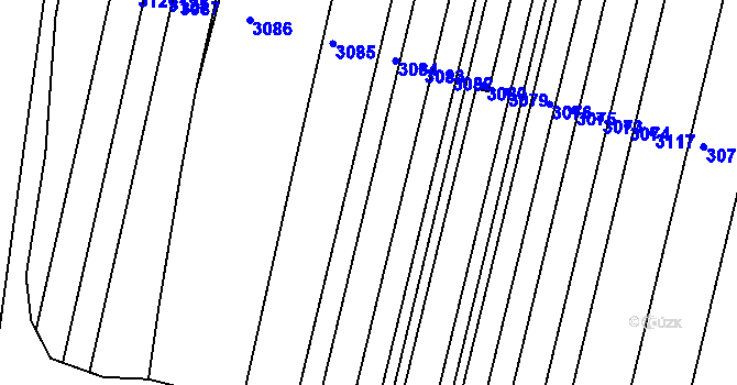 Parcela st. 647 v KÚ Vranovice nad Svratkou, Katastrální mapa