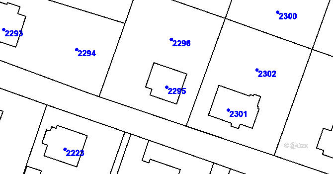 Parcela st. 2295 v KÚ Vratimov, Katastrální mapa