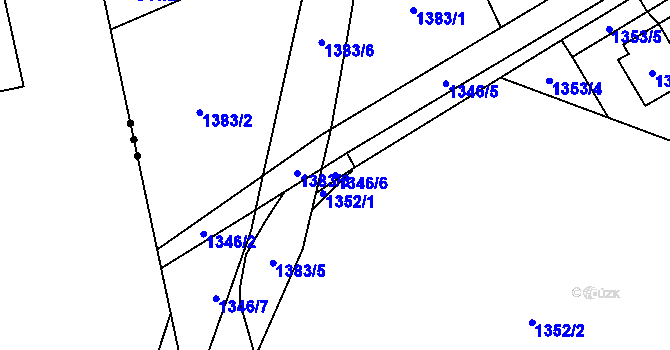 Parcela st. 1346/6 v KÚ Vratimov, Katastrální mapa