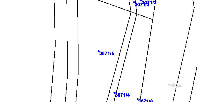 Parcela st. 3071/5 v KÚ Vratimov, Katastrální mapa