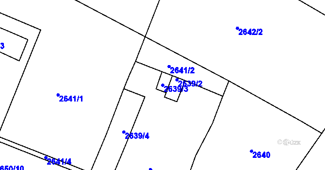 Parcela st. 2639/3 v KÚ Vratislavice nad Nisou, Katastrální mapa