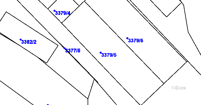 Parcela st. 3379/5 v KÚ Vratislavice nad Nisou, Katastrální mapa