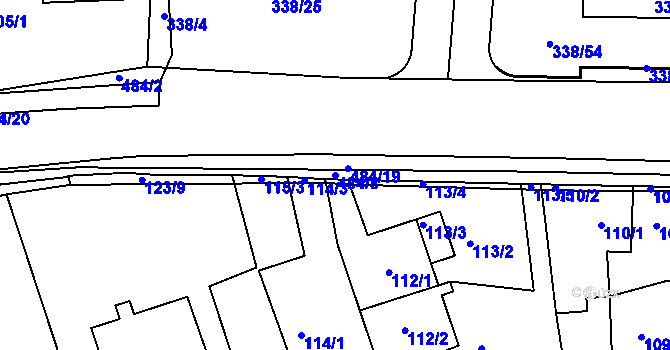 Parcela st. 484/8 v KÚ Vráto, Katastrální mapa