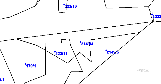 Parcela st. 2149/4 v KÚ Vráž u Berouna, Katastrální mapa