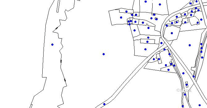 Parcela st. 50/1 v KÚ Skřipová, Katastrální mapa