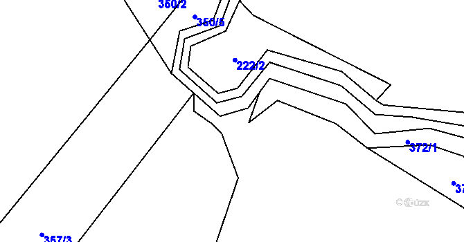 Parcela st. 357/9 v KÚ Vrbice u Roudnice nad Labem, Katastrální mapa