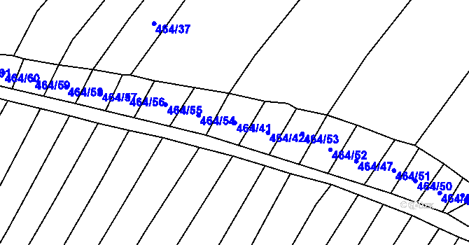 Parcela st. 464/41 v KÚ Vrbice u Velkých Pavlovic, Katastrální mapa