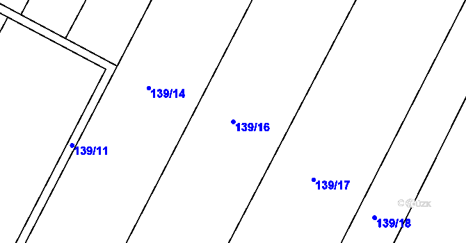 Parcela st. 139/16 v KÚ Vrbka u Opavy, Katastrální mapa