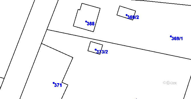 Parcela st. 373/2 v KÚ Mnichov pod Pradědem, Katastrální mapa