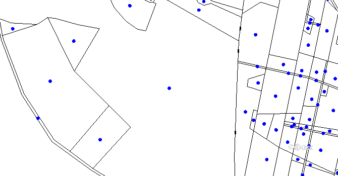 Parcela st. 495/12 v KÚ Vrbová Lhota, Katastrální mapa