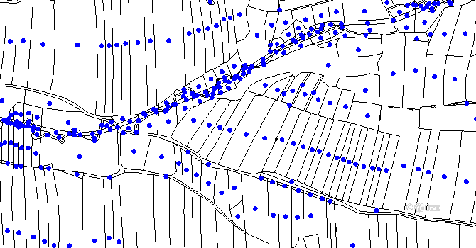 Parcela st. 509 v KÚ Sedliště nad Úslavou, Katastrální mapa