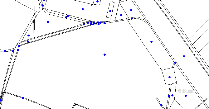 Parcela st. 421/1 v KÚ Vrdy, Katastrální mapa