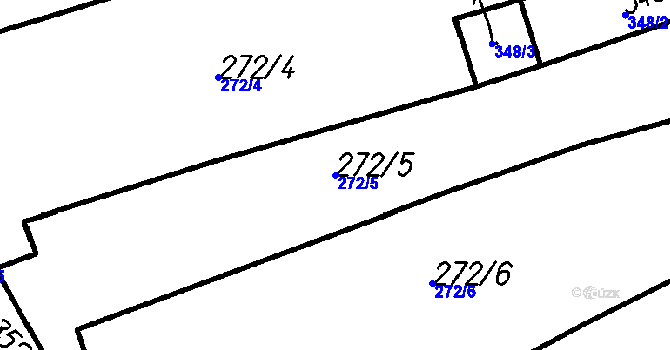 Parcela st. 272/5 v KÚ Vrhaveč u Klatov, Katastrální mapa