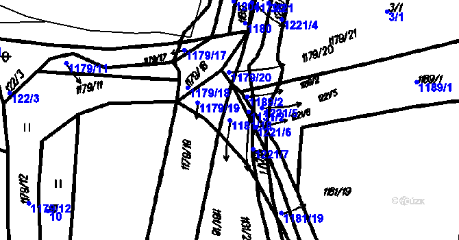 Parcela st. 1181/18 v KÚ Vrhaveč u Klatov, Katastrální mapa