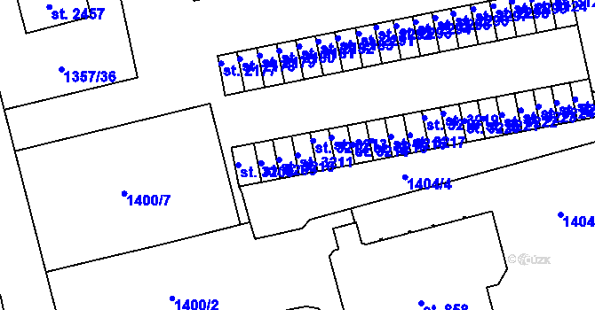 Parcela st. 3211 v KÚ Vrchlabí, Katastrální mapa