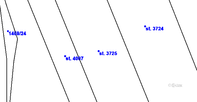 Parcela st. 3725 v KÚ Vrchlabí, Katastrální mapa