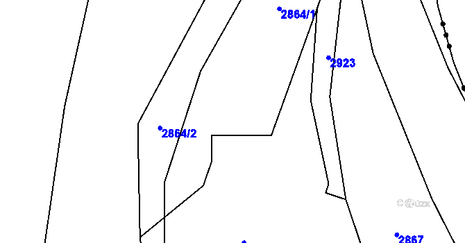 Parcela st. 582 v KÚ Hořejší Vrchlabí, Katastrální mapa