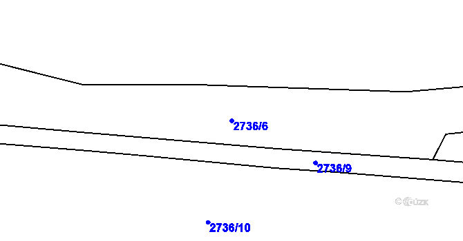 Parcela st. 2736/6 v KÚ Hořejší Vrchlabí, Katastrální mapa
