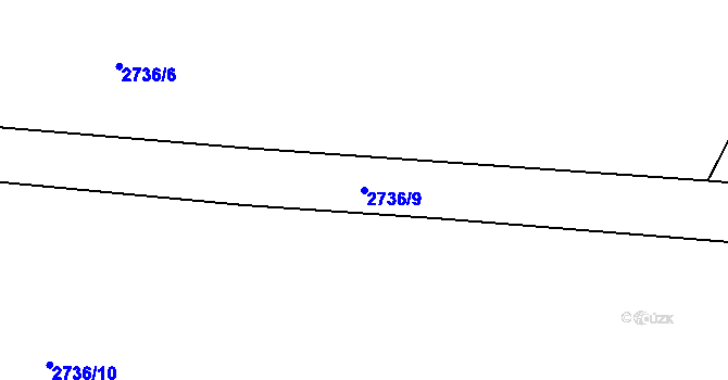 Parcela st. 2736/9 v KÚ Hořejší Vrchlabí, Katastrální mapa