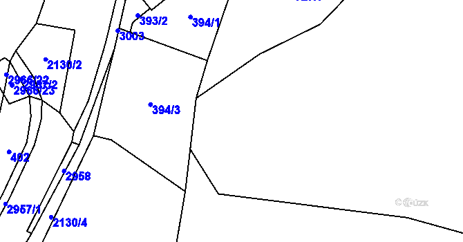 Parcela st. 713 v KÚ Hořejší Vrchlabí, Katastrální mapa