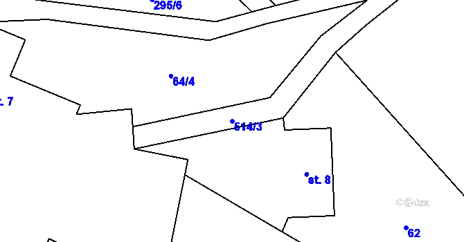 Parcela st. 514/3 v KÚ Rudoltice u Vrchotových Janovic, Katastrální mapa