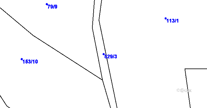 Parcela st. 529/3 v KÚ Rudoltice u Vrchotových Janovic, Katastrální mapa