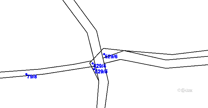 Parcela st. 529/6 v KÚ Rudoltice u Vrchotových Janovic, Katastrální mapa