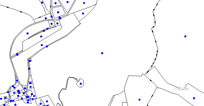Parcela st. 530/11 v KÚ Vrchovany, Katastrální mapa