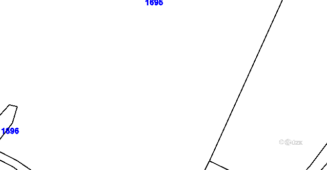 Parcela st. 684/11 v KÚ Vrchy, Katastrální mapa