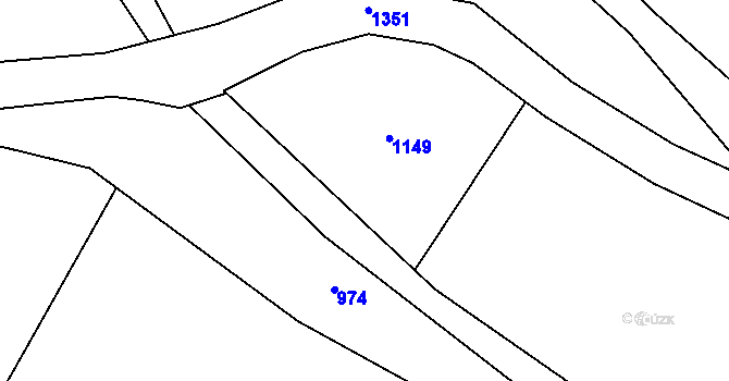 Parcela st. 80/2 v KÚ Vršovice u Loun, Katastrální mapa