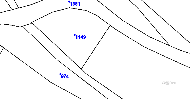 Parcela st. 80/4 v KÚ Vršovice u Loun, Katastrální mapa