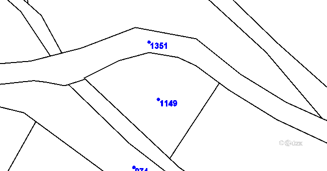 Parcela st. 80/11 v KÚ Vršovice u Loun, Katastrální mapa