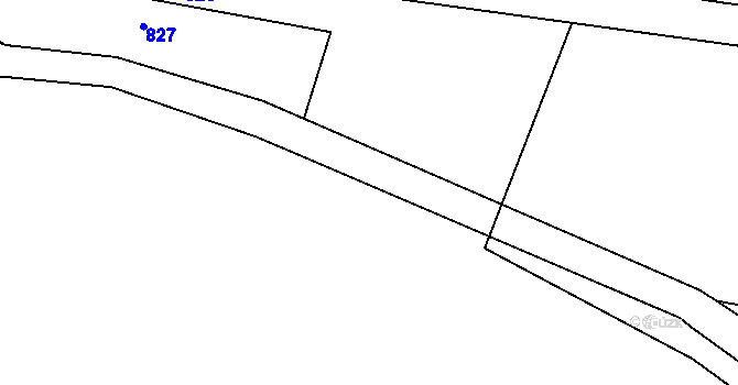 Parcela st. 86/1 v KÚ Vršovice u Loun, Katastrální mapa