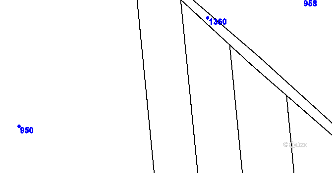 Parcela st. 300/14 v KÚ Vršovice u Loun, Katastrální mapa