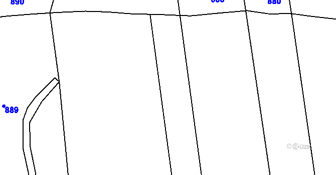 Parcela st. 300/15 v KÚ Vršovice u Loun, Katastrální mapa