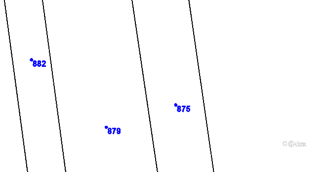 Parcela st. 300/17 v KÚ Vršovice u Loun, Katastrální mapa