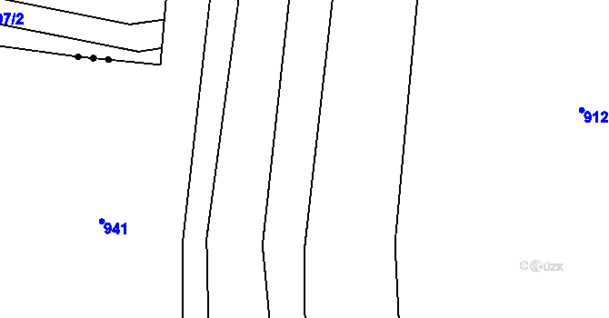 Parcela st. 300/18 v KÚ Vršovice u Loun, Katastrální mapa