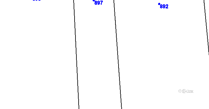 Parcela st. 300/53 v KÚ Vršovice u Loun, Katastrální mapa