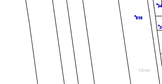 Parcela st. 340/31 v KÚ Vršovice u Loun, Katastrální mapa