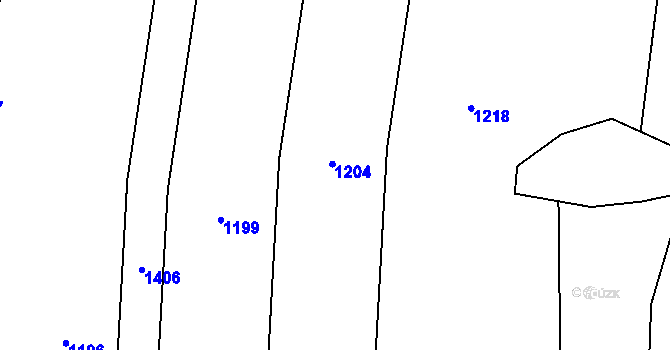 Parcela st. 540/18 v KÚ Vršovice u Loun, Katastrální mapa