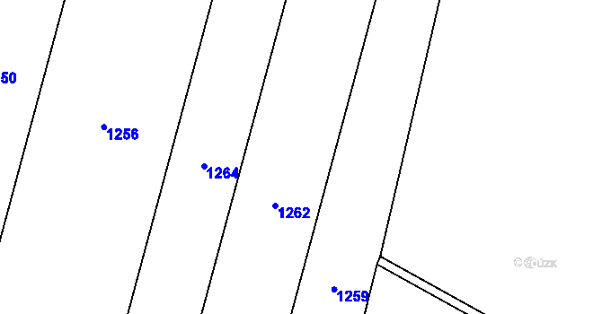 Parcela st. 660/6 v KÚ Vršovice u Loun, Katastrální mapa