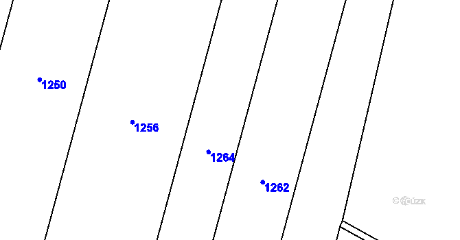 Parcela st. 660/22 v KÚ Vršovice u Loun, Katastrální mapa
