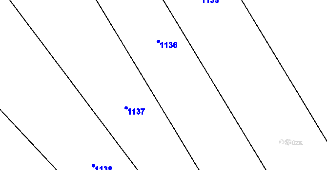 Parcela st. 670/5 v KÚ Vršovice u Loun, Katastrální mapa