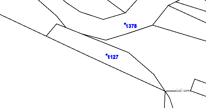 Parcela st. 693/27 v KÚ Vršovice u Loun, Katastrální mapa