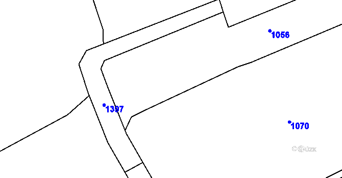 Parcela st. 693/51 v KÚ Vršovice u Loun, Katastrální mapa