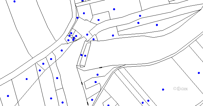 Parcela st. 798/2 v KÚ Vršovice u Loun, Katastrální mapa