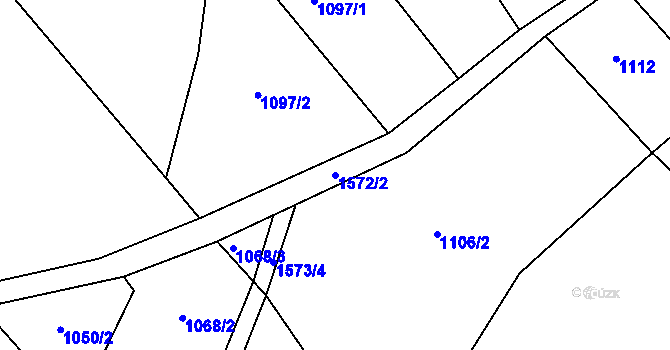 Parcela st. 1572/2 v KÚ Vršovice u Opavy, Katastrální mapa