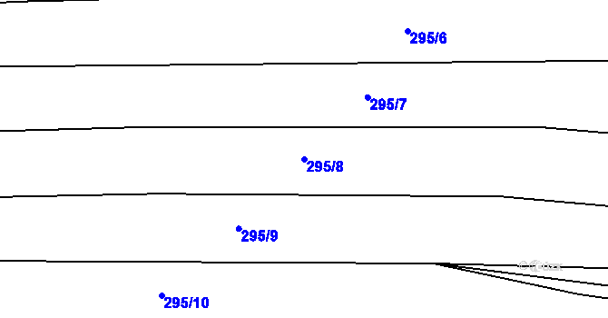 Parcela st. 295/8 v KÚ Vřesovice, Katastrální mapa