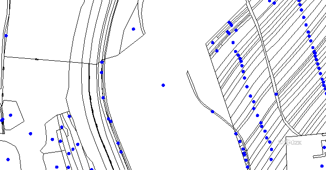 Parcela st. 7564/3 v KÚ Vsetín, Katastrální mapa