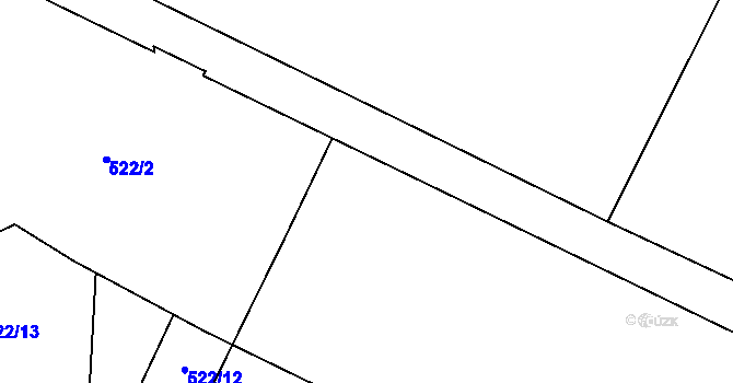 Parcela st. 140 v KÚ Rokytnice u Vsetína, Katastrální mapa